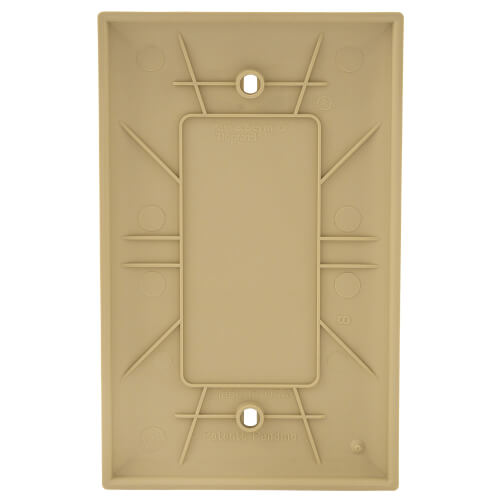 Main product image of 1-Gang Blank Wall Plate, Box Mounted - Ivory