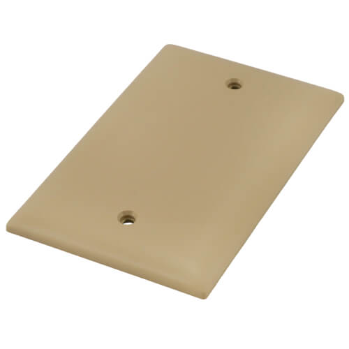 Main product image of 1-Gang Blank Wall Plate, Box Mounted - Ivory
