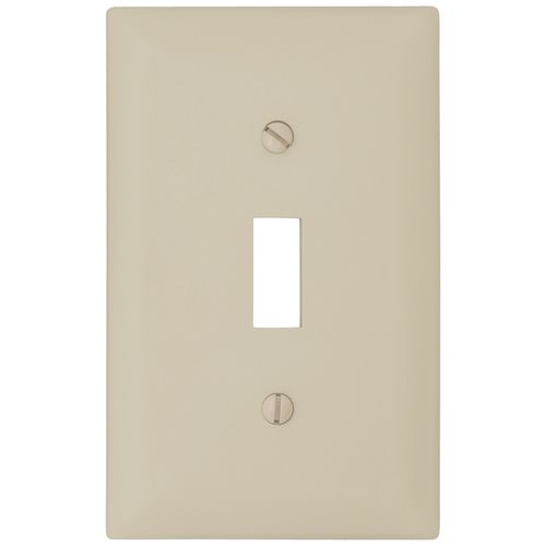 Main product image of 1-Gang Toggle Switch Wall Plate - Ivory