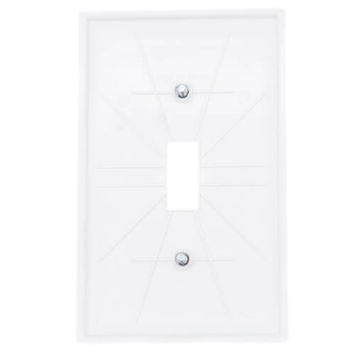 Main product image of 1-Gang Toggle Switch Wall Plate - White
