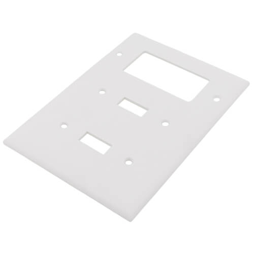 Main product image of 3-Gang Combination Wall Plate, 2 Toggle & 1 Decorator - White