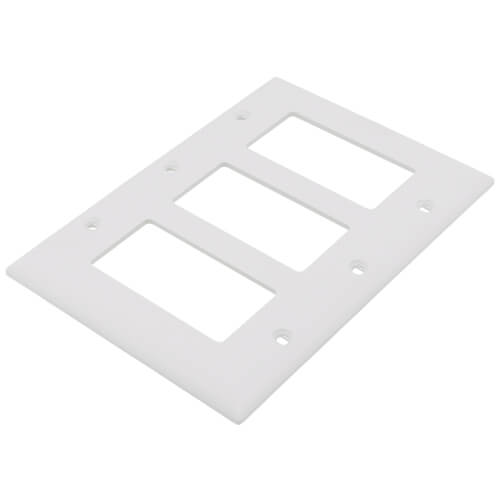 Main product image of 3-Gang Decorator Switch Wall Plate - White