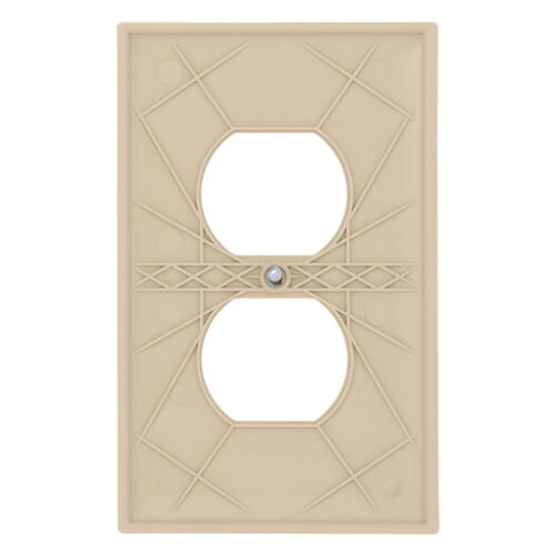 Main product image of 1-Gang Duplex Receptacle Wall Plate - Ivory