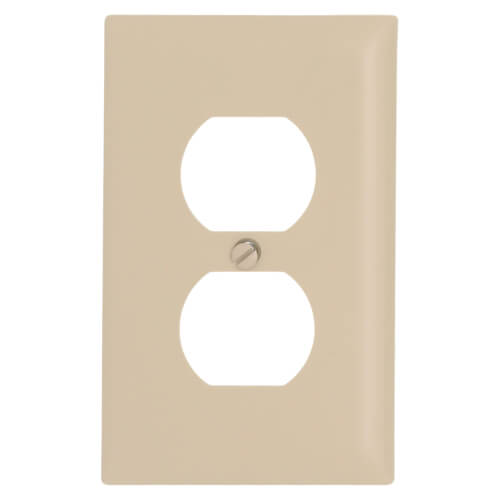 Main product image of 1-Gang Duplex Receptacle Wall Plate - Ivory