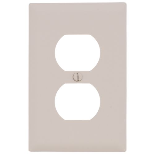 Main product image of 1-Gang Duplex Receptacle Wall Plate - Light Almond