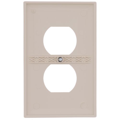 Main product image of 1-Gang Duplex Receptacle Wall Plate - Light Almond