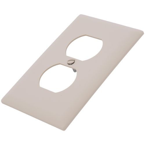 Main product image of 1-Gang Duplex Receptacle Wall Plate - Light Almond