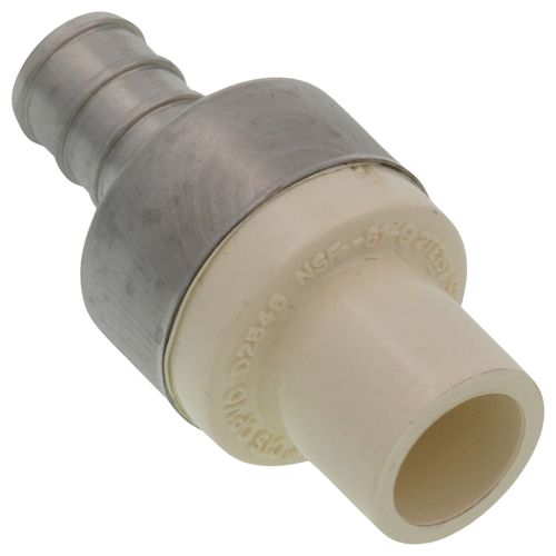 Main product image of 1/2" CTS Transition Adapter (Spigot x SS Pex Barb)