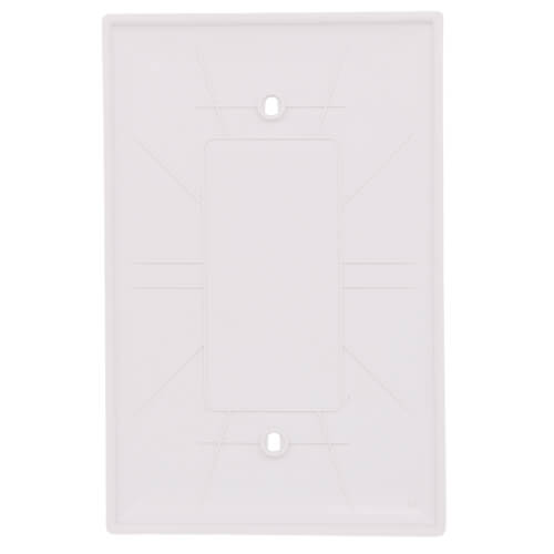 Main product image of 1-Gang Blank Jumbo Wall Plate, Box Mounted - White