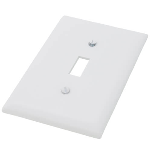 Main product image of 1-Gang Toggle Switch Jumbo Wall Plate - White
