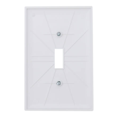 Main product image of 1-Gang Toggle Switch Jumbo Wall Plate - White