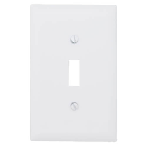 Main product image of 1-Gang Toggle Switch Jumbo Wall Plate - White