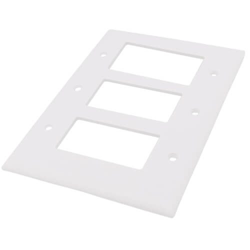 Main product image of 3-Gang Decorator Switch Jumbo Wall Plate - White