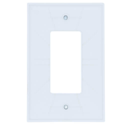 Main product image of 1-Gang Decorator Switch Jumbo Wall Plate - White