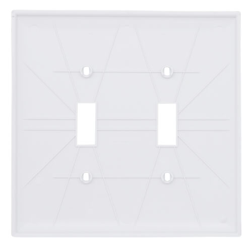 Main product image of 2-Gang Toggle Switch Jumbo Wall Plate - White