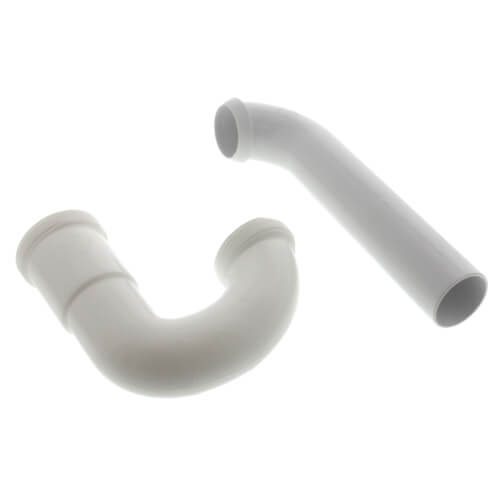 1-1/2" PVC P-Trap w/ Solvent Weld Adapter (2 Nuts)