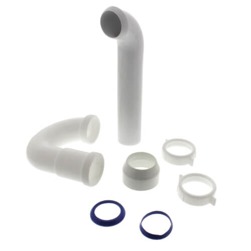 1-1/2" PVC P-Trap w/ Solvent Weld Adapter (2 Nuts)