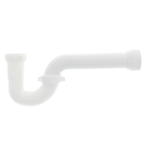 1-1/2" PVC P-Trap w/ Solvent Weld Adapter (2 Nuts)