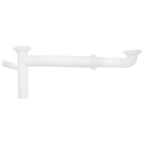 Main product image of 1-1/2" x 16" Direct Connect Telescopic End Outlet Waste with 1/2" DW Branch (White)