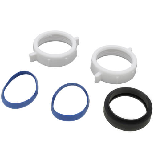 Main product image of 1-1/2" White Plastic Direct Connect Disposer Kit with 13" Arm