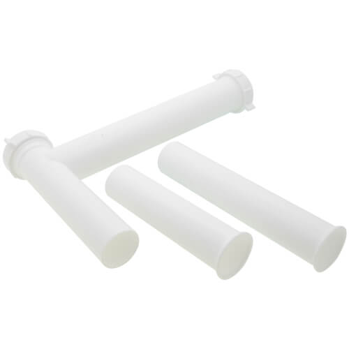 Main product image of 1-1/2" White Plastic Direct Connect Disposer Kit with 16" Adjustable Arm