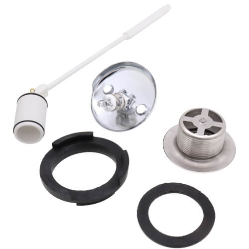 TPVFKT2CTE Bluefin TPVFKT2CTE 11/2" Trip Lever Tubular Bath Waste Kit Chrome Plated w/ 2