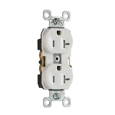 Main product image of Tamper-Resistant Commercial Grade Duplex Receptacle, 20A, 2P - Gray (125V)