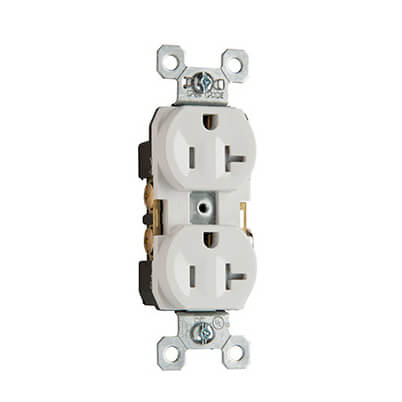 Main product image of Tamper-Resistant Commercial Grade Duplex Receptacle, 20A, 2P - Light Almond (125V)