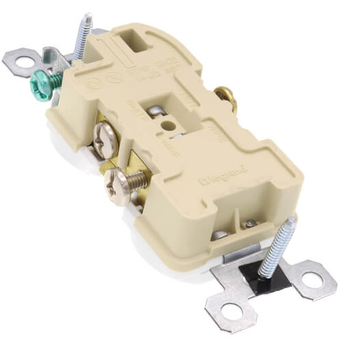 Main product image of Tamper-Resistant Commercial Grade Duplex Receptacle, 20A, 2P - White (125V)