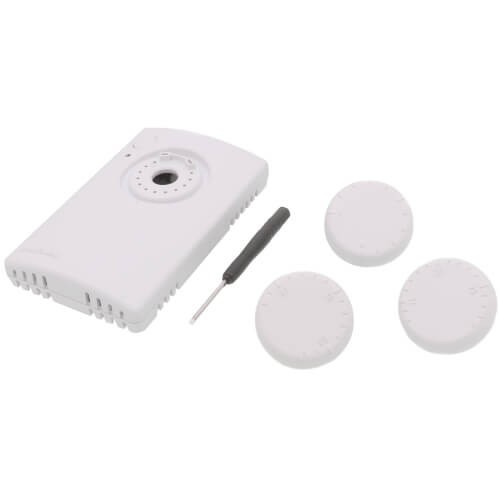 20 K Ohm NTC Temperature/Humidity Wall Module w/ Selectable Set Point, Lon Jack and Override