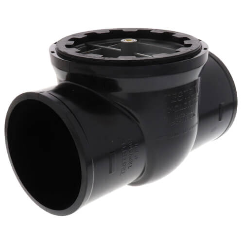 Main product image of TESTRITE 4" Tee & Clean Out Plug for No Hub Cast Iron Pipe