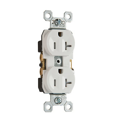 Main product image of Tamper-Resistant Spec Grade, Back & Side Wired Receptacle, 20A -  White (125V)
