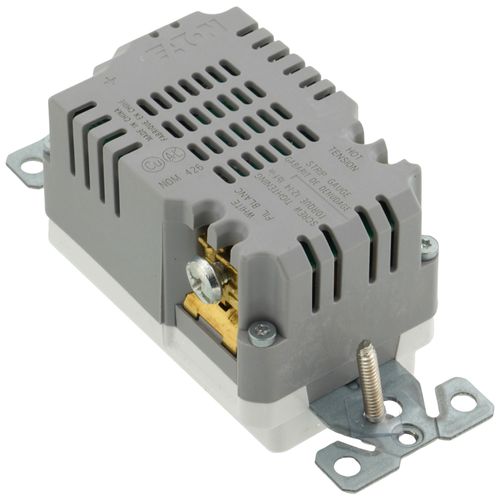 Main product image of Combination Duplex Receptacle & 3.6A USB Charger, 2P, 3W, NEMA 5-15R - White (15A, 125V)