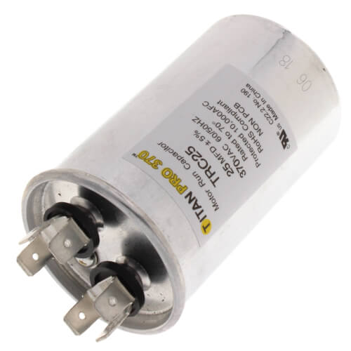 25 MFD Round Motor Run Capacitor (370V)