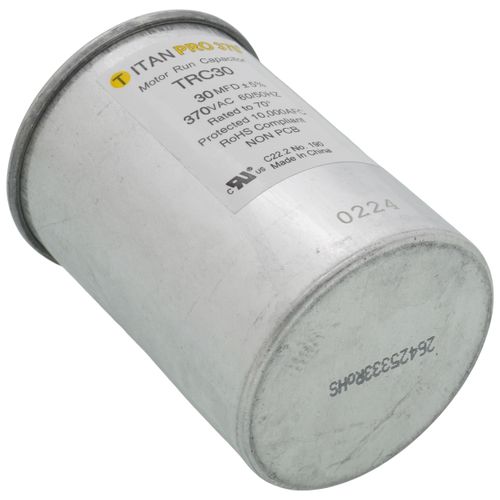 Main product image of 30 MFD Round Motor Run Capacitor (370V)