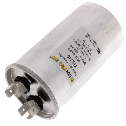 Main product image of 45 MFD Round Motor Run Capacitor (370V)