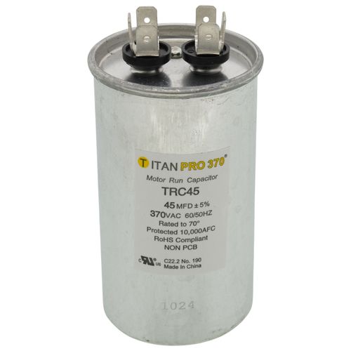 Main product image of 45 MFD Round Motor Run Capacitor (370V)