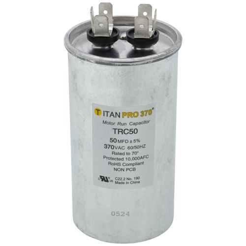 Main product image of 50 MFD Round Motor Run Capacitor (370V)