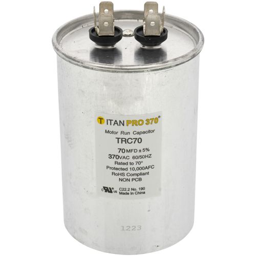 Main product image of 70 MFD Round Motor Run Capacitor (370V)