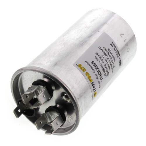 Main product image of 25/5 MFD Round Dual Motor Run Capacitor (370V)