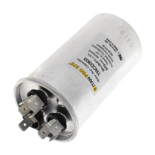Main product image of 30/3 MFD Round Dual Motor Run Capacitor (370V)