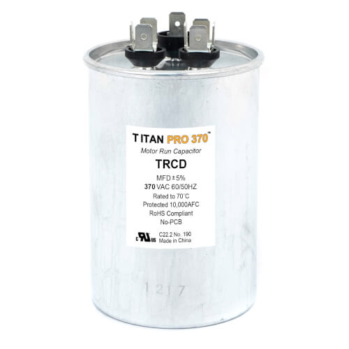Main product image of 30/4 MFD Round Dual Motor Run Capacitor (370V)