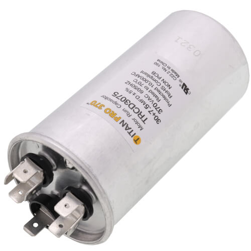 Main product image of 30/7.5 MFD Round Dual Motor Run Capacitor (370V)