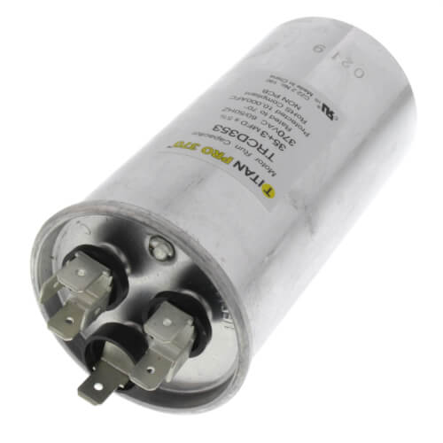 Main product image of 35/3 MFD Round Dual Motor Run Capacitor (370V)