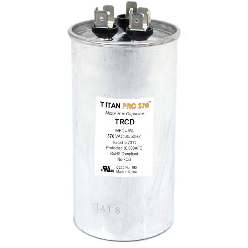 Main product image of 35/7.5 MFD Round Dual Motor Run Capacitor (370V)