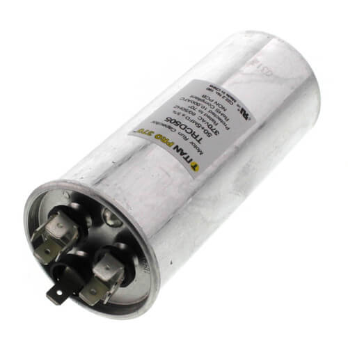 Main product image of 50/5 MFD Round Dual Motor Run Capacitor (370V)