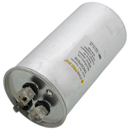 Main product image of 70/10 MFD Round Dual Motor Run Capacitor (370V)