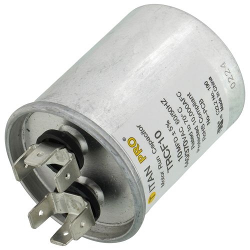 Main product image of 10 MFD Round Motor Run Capacitor (440/370V)