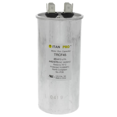 45 MFD Round Motor Run Capacitor (440/370V)