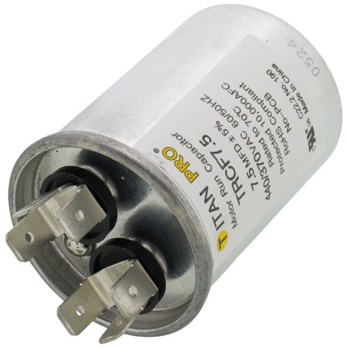 Main product image of 7.5 MFD Round Motor Run Capacitor (440/370V)
